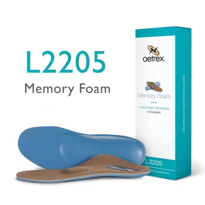 Shop Aetrex Women'S Memory Foam Orthotics W/ Metatarsal Support